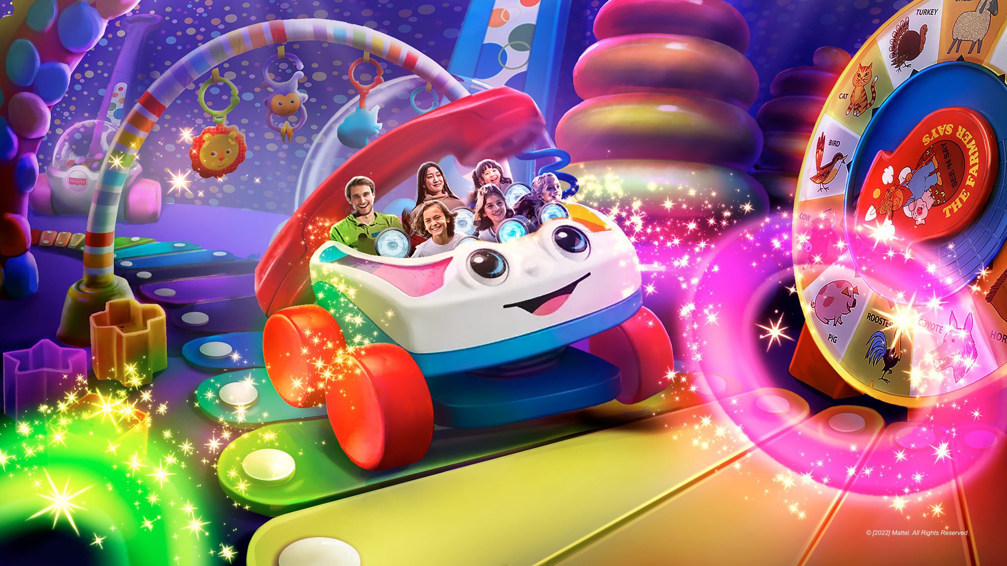 Neues schienenloses Dark Ride-Konzept von Scruffy Dog Creative und Simtec Systems für Mattel vorgestellt